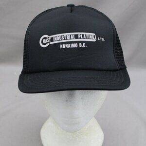 Vintage Screened Trucker Hat - Coast Industrial Plating Nanaimo - Adult Snapback
